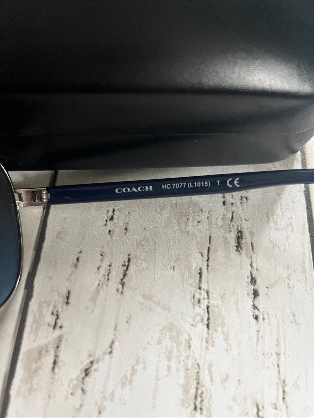 Coach Aviator Sunglasses in Blue and Silver-Tone - Picture 5 of 9